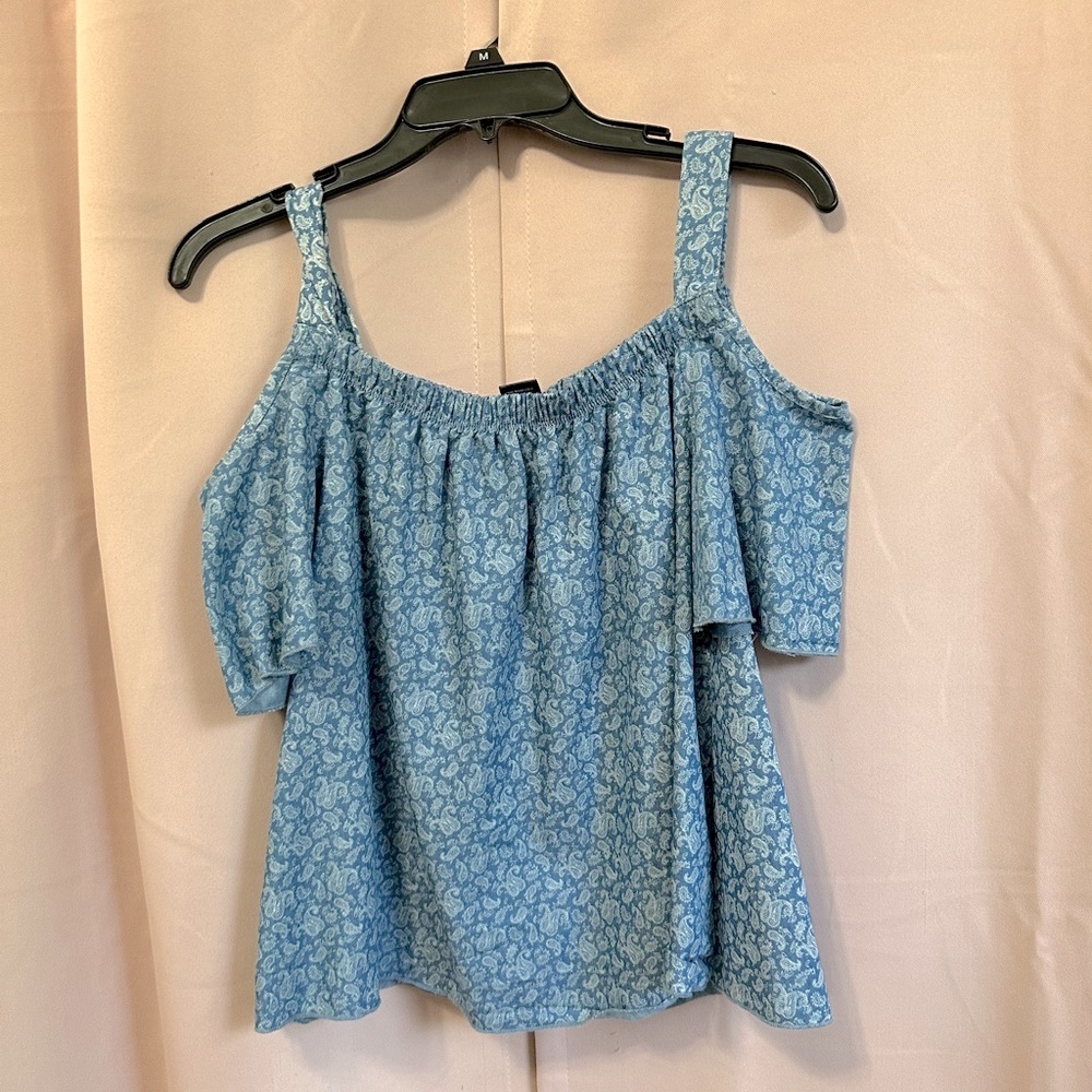 Blue Floral Blouse